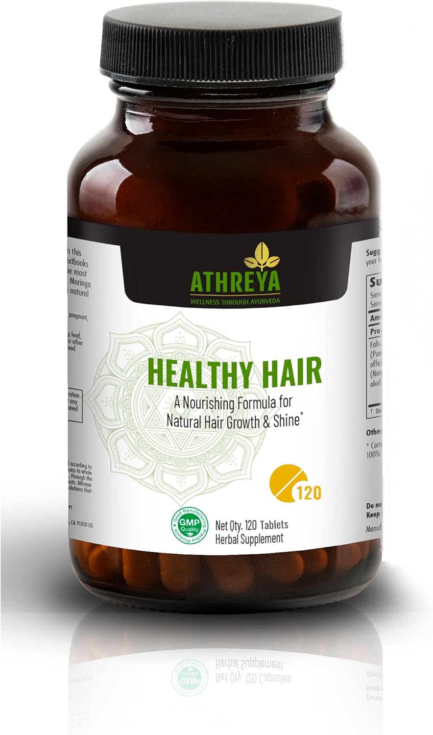 Athreya Herbs Healthy Hair Tablets with Vitamin C - 120 Tablets - görsel 1