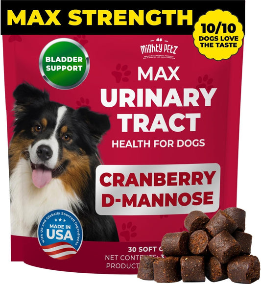 MAX Cranberry for Dogs - High Strength Cranberry Supplement with D-Mannose