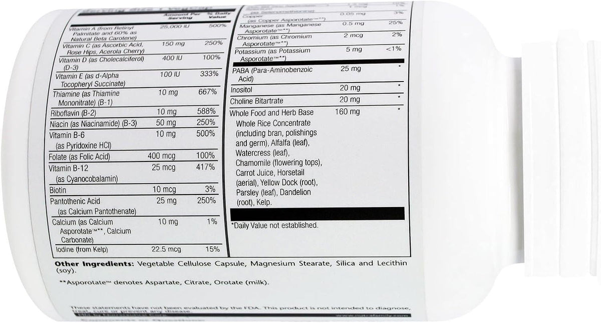 Solaray Once Daily High Energy Without Iron - 90 Veg Capsules - görsel 3