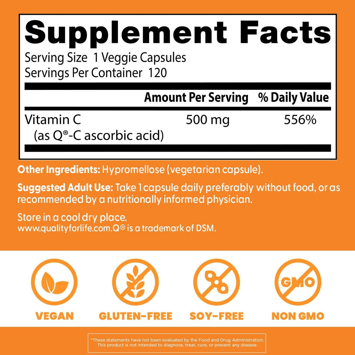 Doctor's Best Vitamin C 500mg, 120 Capsules - görsel 4
