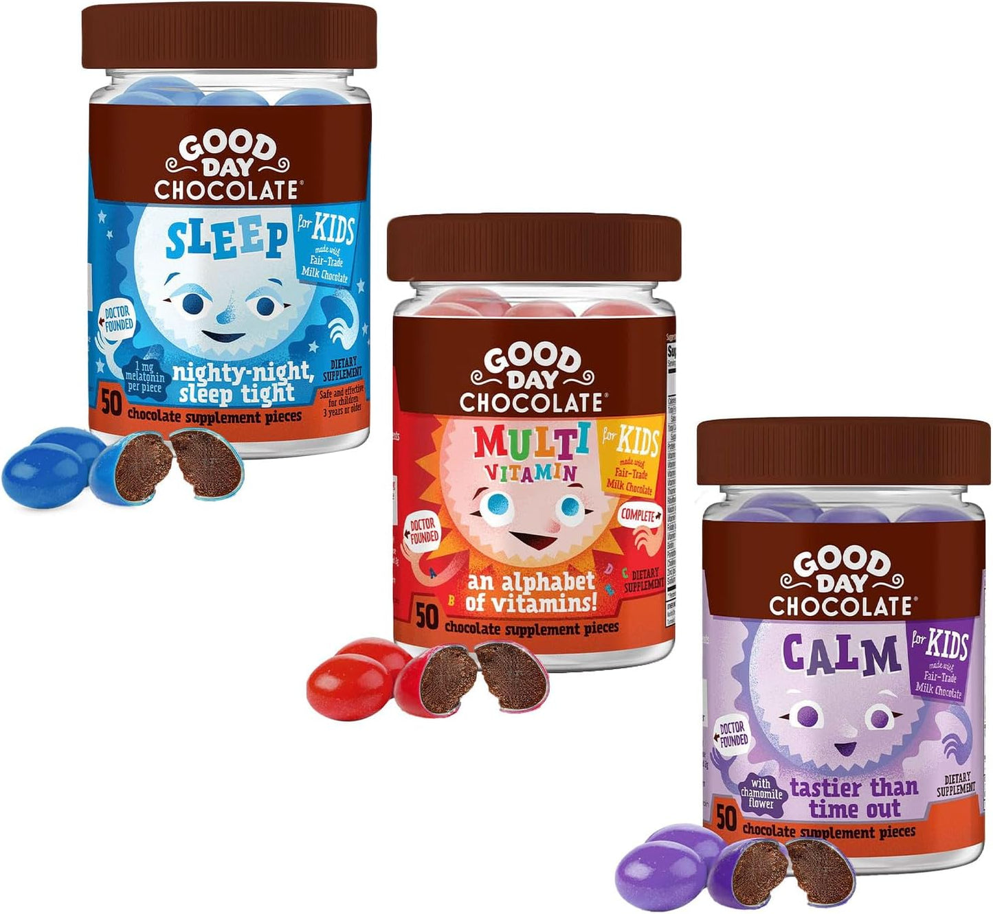 Good Day Chocolate Complete Multivitamin for Children, 50 Pieces - görsel 9