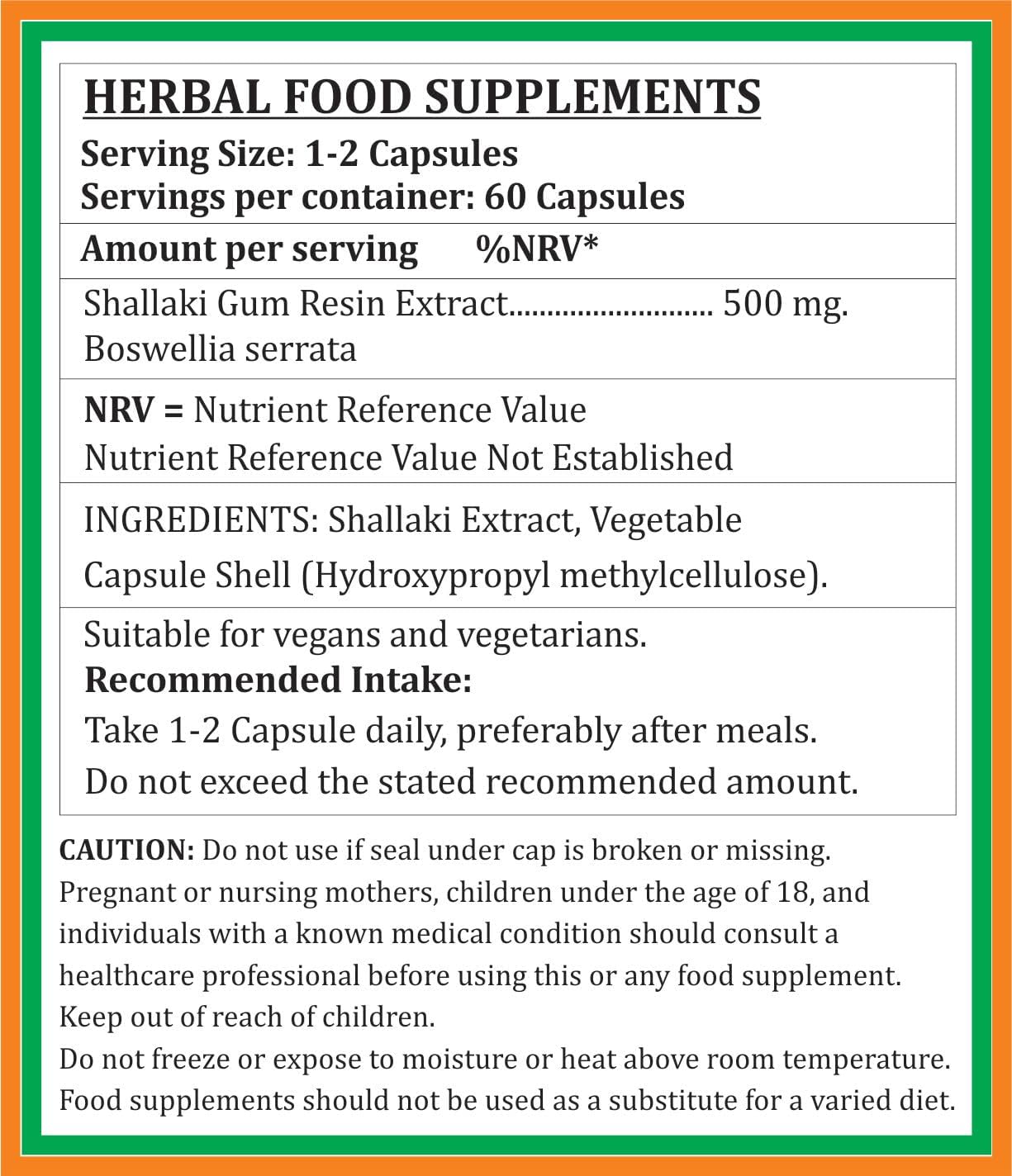 Satya Naturals Shallaki Forte Capsules 500mg - Boswellia Serrata Extract - 4 Bottles of 60 Veg Capsules - görsel 6