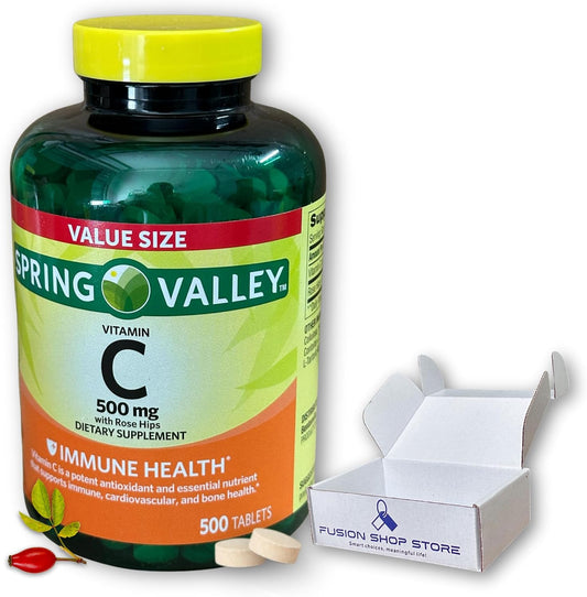 Vitamin C 500 mg with Rose Hips, 500 Tablets