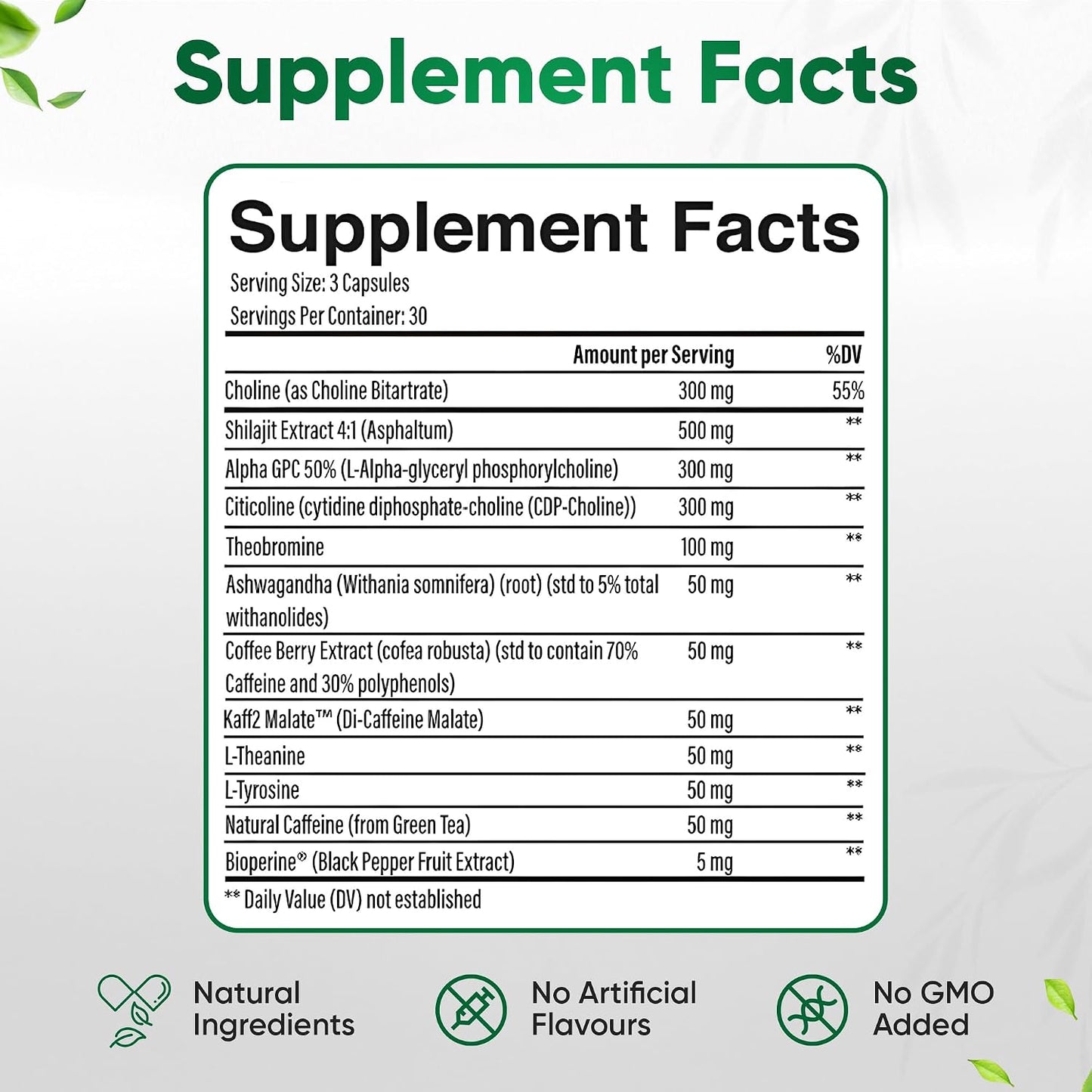 Executive Focus AM Nootropic Brain Supplement for Memory and Focus - görsel 4