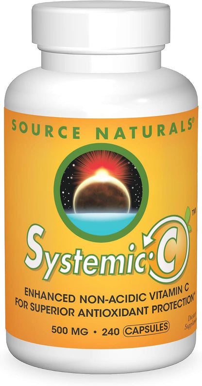 Source Naturals Systemic C, 500 mg - 240 Capsules