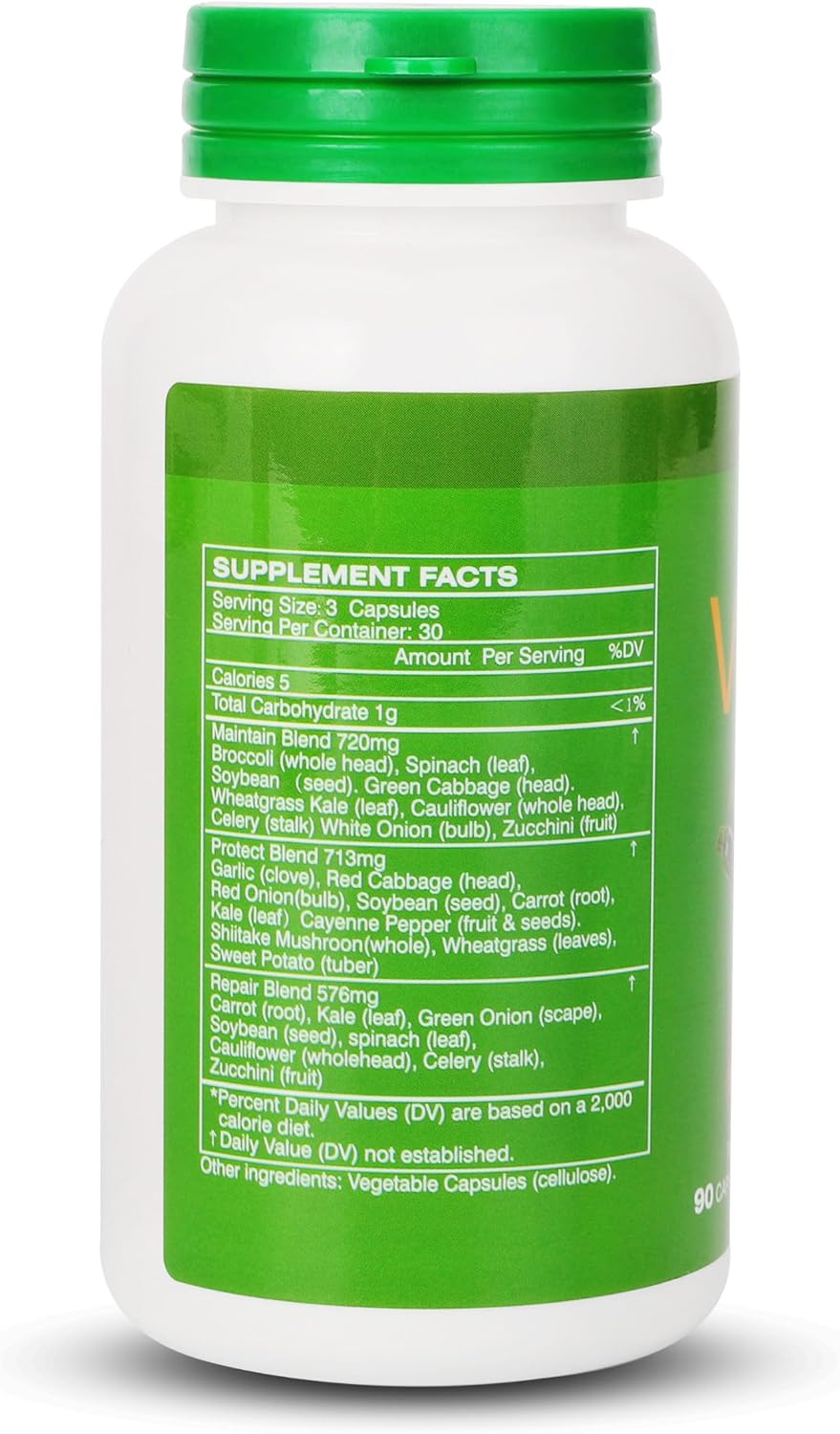 JulyDeer Veggie Supplement - 18 Whole Veggie Blend, 90 Vegetarian Capsules - görsel 4