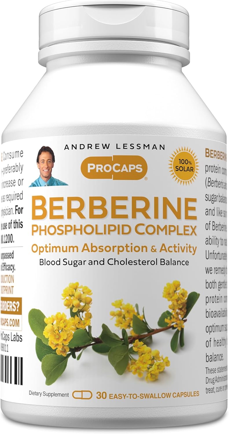 ANDREW LESSMAN Berberine Phospholipid Complex - 240 Capsules - görsel 10