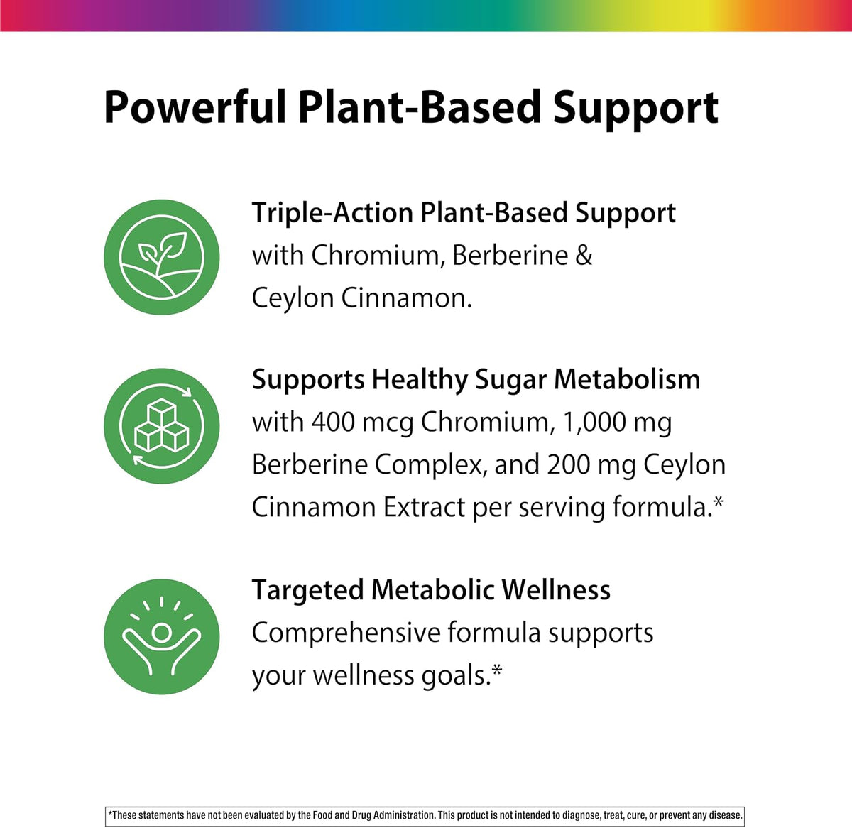 Rainbow Light Berberine Complex with Ceylon Cinnamon and Chromium - 60 Vegan Capsules - görsel 4