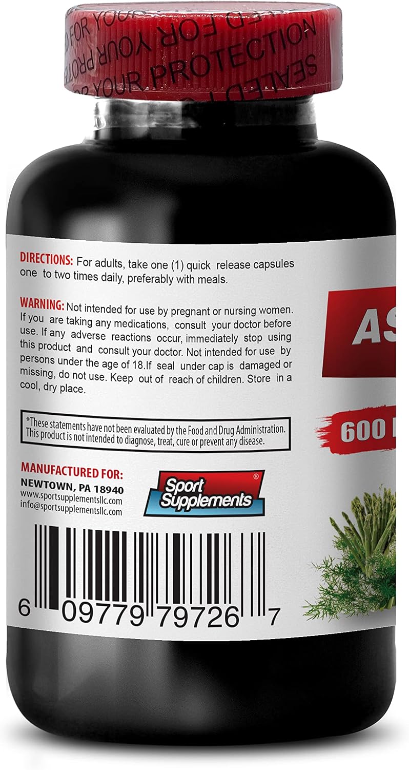 Asparagus Young Shoots Capsules - 600 mg Extract - Natural Diuretic and Antioxidant Supplement (120 Capsules) - görsel 3