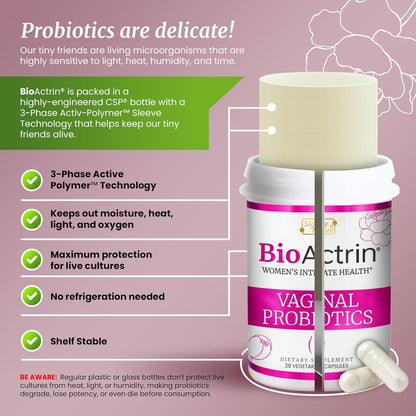 SIGNIFY NATURE Bioactrin Vaginal Probiotics – Support for Vaginal Balance – 28 Capsules