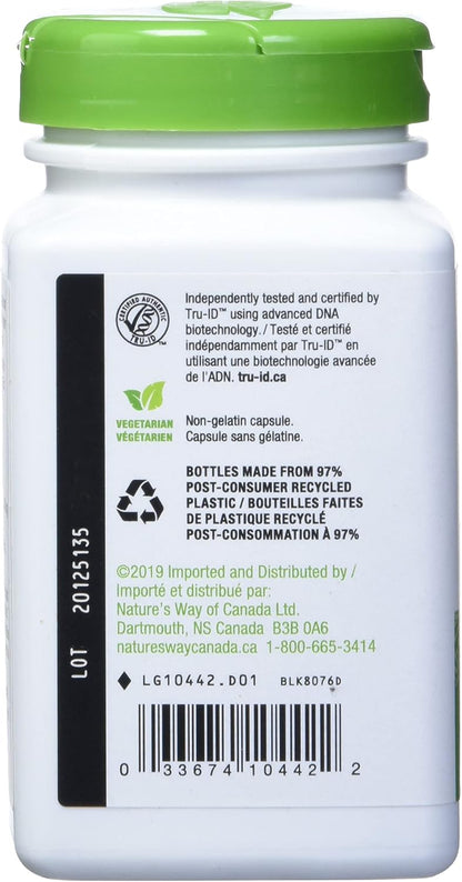Nature's Way Slippery Elm Bark, 1,600 mg, 100 Vegetarian Capsules, Pack of 2
