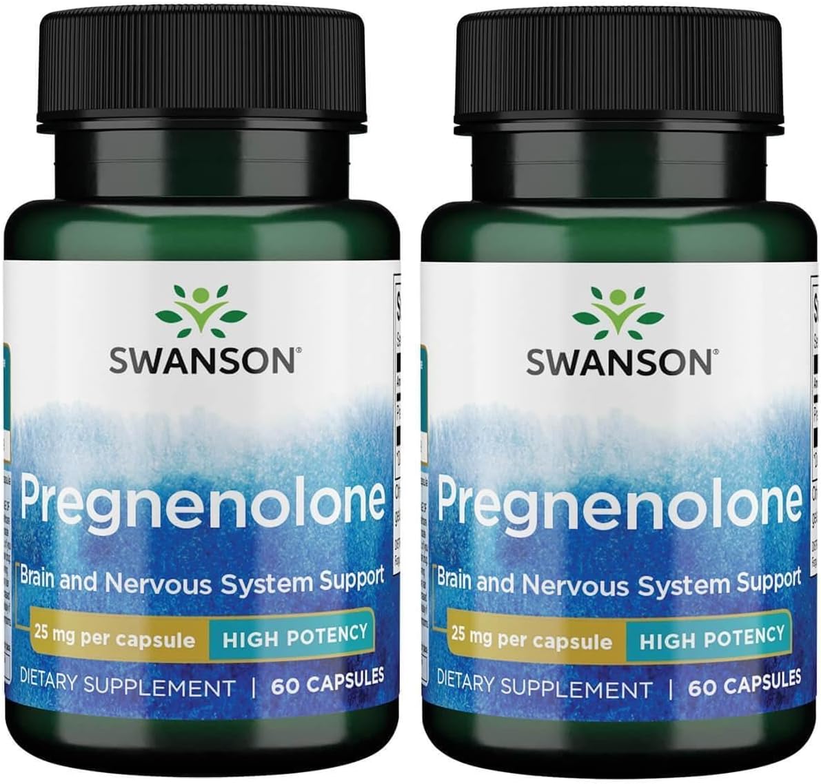 Swanson High Potency Pregnenolone 25 mg 60 Capsules (2 Pack) - görsel 1