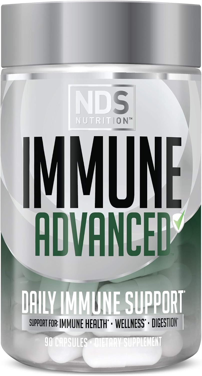 Advanced Immune Support – Elderberry, Vitamin C, D, Zinc, Probiotic, 90 Capsules - görsel 1