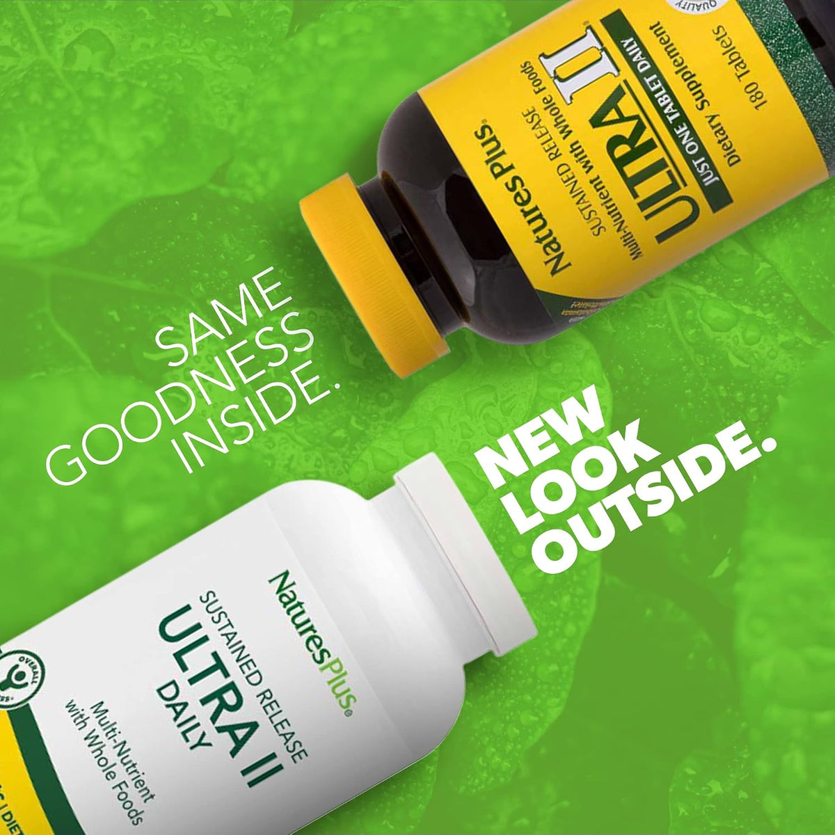 NaturesPlus Ultra II Daily Multivitamin - 180 Tablets - Sustained Release with Whole Foods - görsel 2