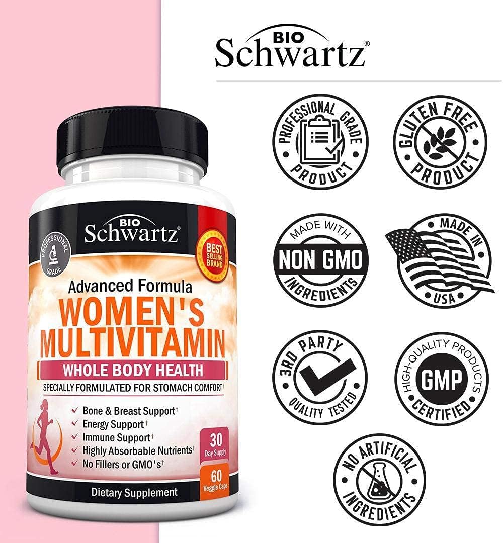 BioSchwartz Women’s Multivitamin with Vitamin D3 – 60 Tablets - görsel 5