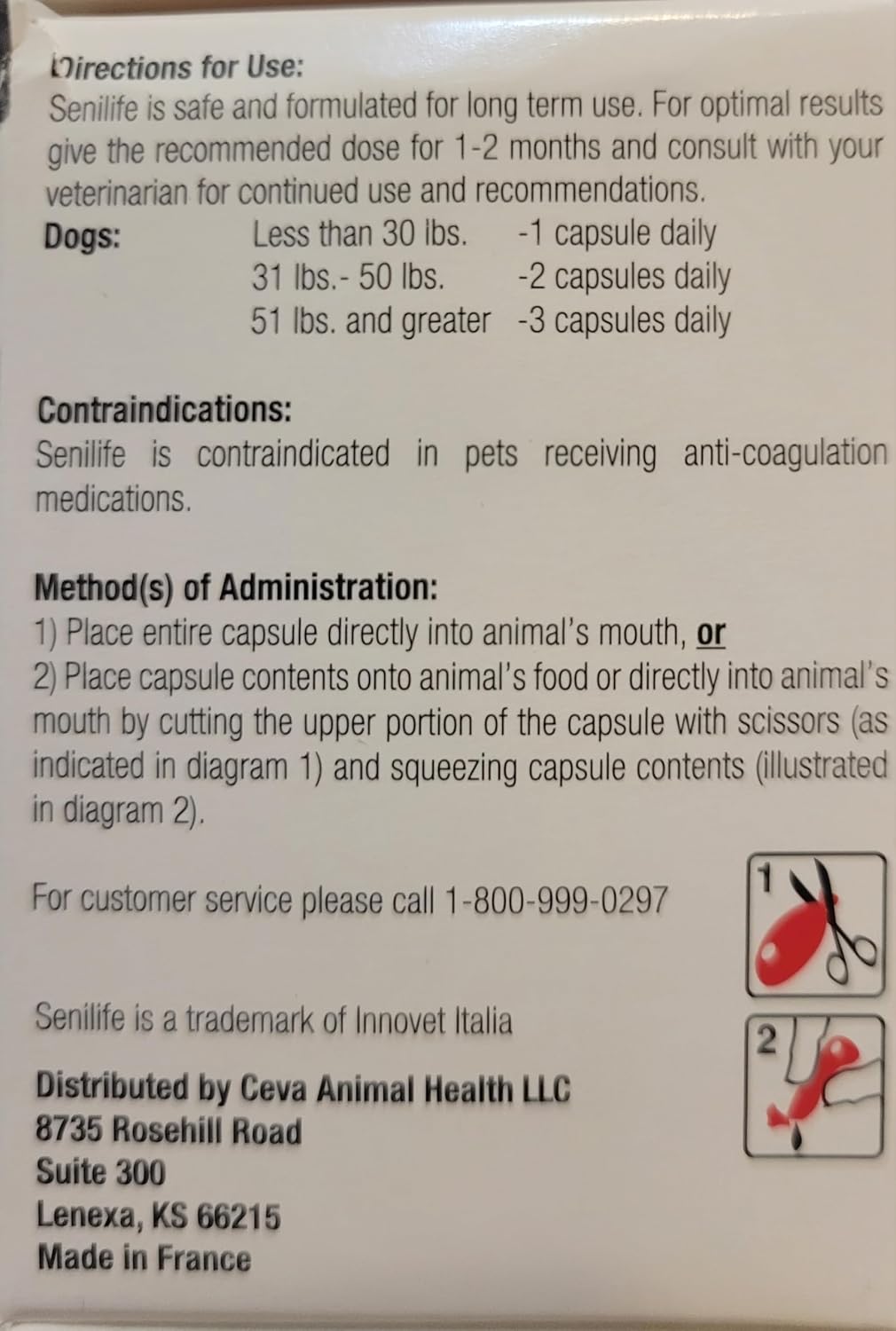 Senilife Cognitive Support Capsules for Senior Dogs, Brain Health & Cognitive Function Supplement, Supports Memory & Mental Alertness, 30 Capsules - görsel 2