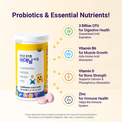BNR Kids Probiotic – Berry Flavoured Chewable Tablets (180 Tablets)