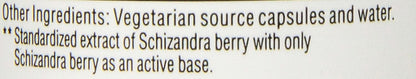 Kroeger Herb Schizandra Vegetarian Capsules, 90 Count