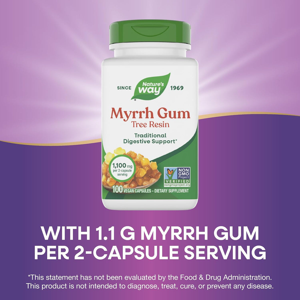 Nature's Way Myrrh Gum, 100 Vegan Capsules - görsel 4