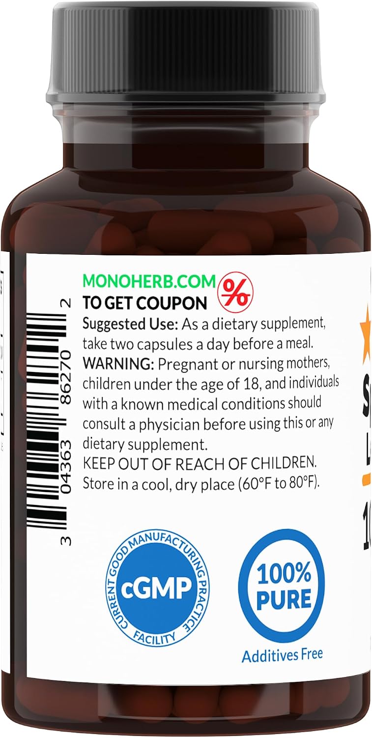 MONOHERB Spearmint Leaf Extract 1000 mg - 90 Vegan Capsules - görsel 2