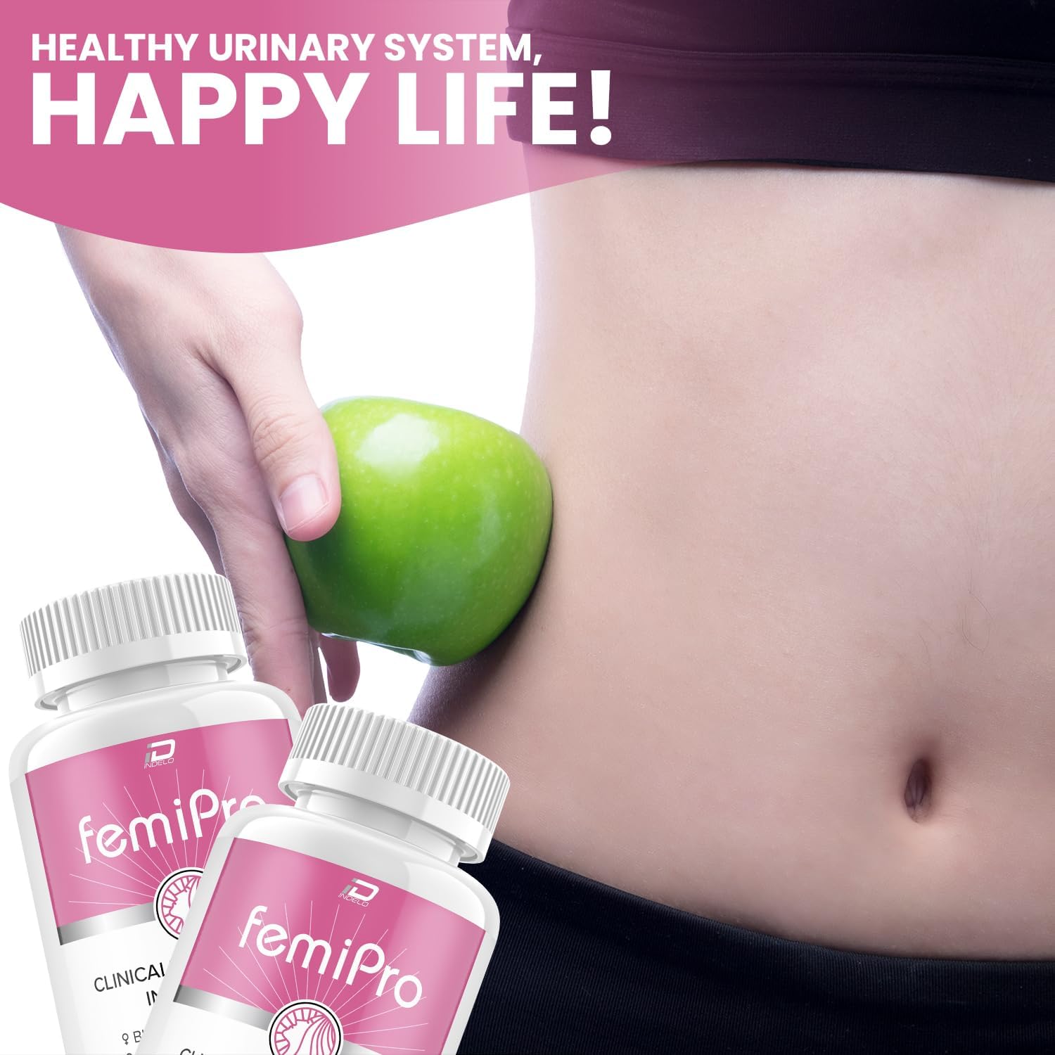 FemiPro Food Supplement – Probiotic for Urinary and Bladder Health, 5 Bottles (300 Capsules) - görsel 5