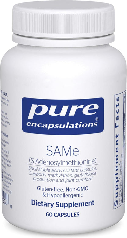 Pure Encapsulations SAMe (S-Adenosylmethionine) – 60 Capsules
