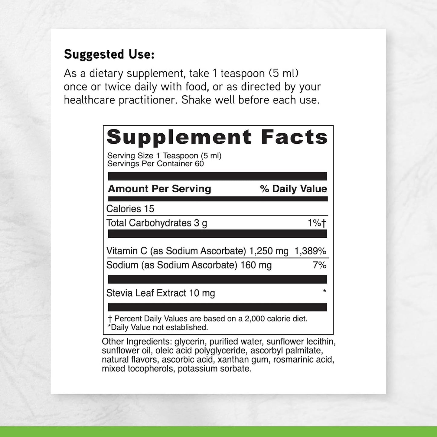 DAVINCI Labs Liposomal C - Collagen Production, Oxidative Stress & Immune Health Support - Liposomal Delivery System - Gluten-free, Vegetarian - 300 ml (60 Servings) - görsel 6