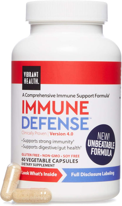 Immune Defence – Natural Immune and Digestive Support, 60 Capsules