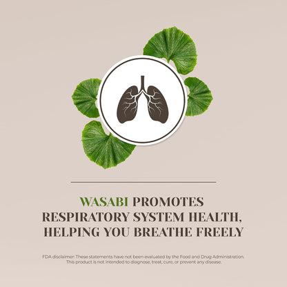 Wasabi Alcohol-Free Natural Tincture Extract, Herbal Supplement, Liquid Drops Made from 100% Wasabi (Eutrema japonicum) Dried Root (60 ml)