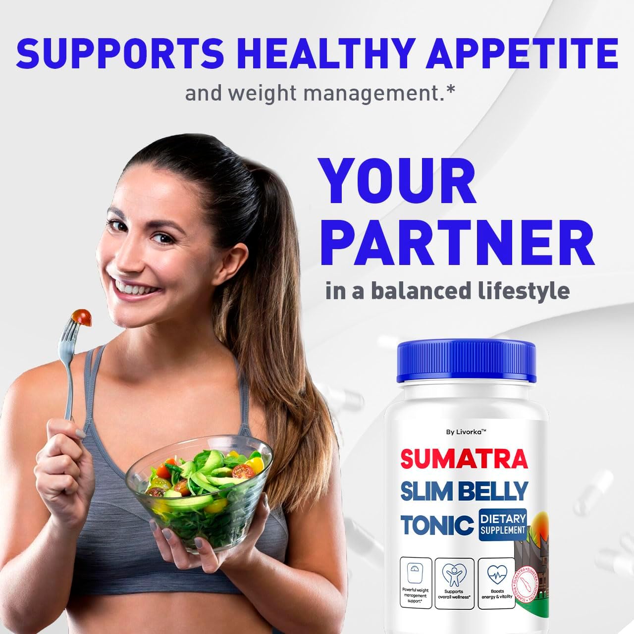 Sumatra Slim Belly Tonic - Sumatra Slim Belly Capsules, Sumatra Slim Belly Tonic Dietary Supplement Support Pills - All Natural, Sumatraslim Advanced Formula Reviews, 60 Capsules for 1 Month - görsel 3