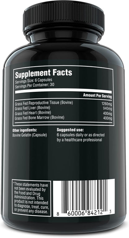 The Fittest Queen Organ Supplement - Hormone and Energy Support, 180 Capsules