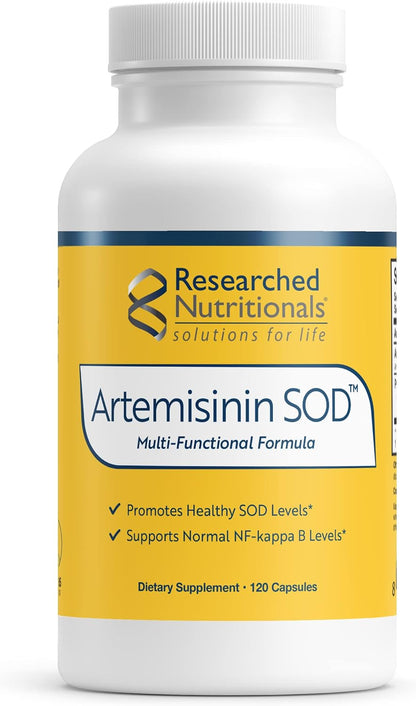 Artemisinin SOD - Immune Support Supplement with Artemisinin, Green Tea Extract, Quercetin & Turmeric Curcumin (120 Capsules)