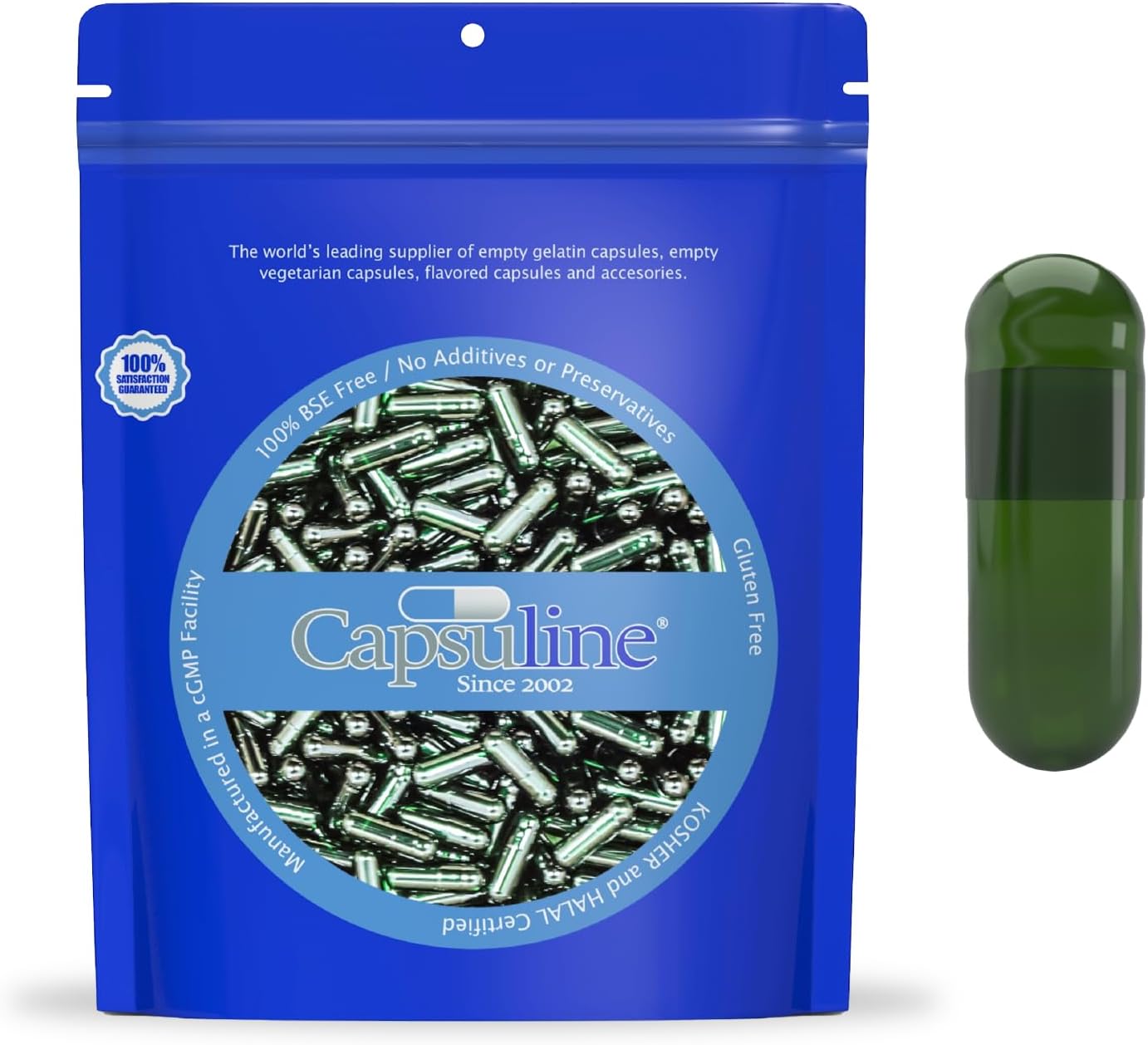 Capsuline Size 0 Clear Vegetarian Empty Capsules – 5,000 Count Separated into Bags - görsel 10