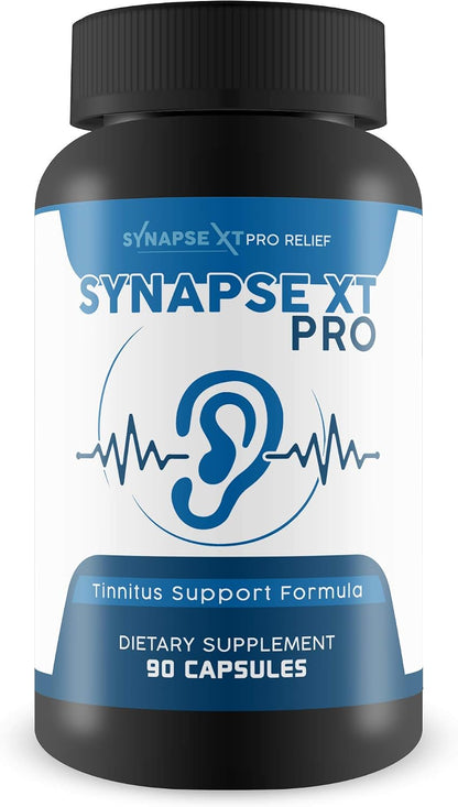 Synapse XT Pro - Tinnitus Support Formula - Proprietary Herbal Blend with Ginseng & Turmeric, 60 Capsules
