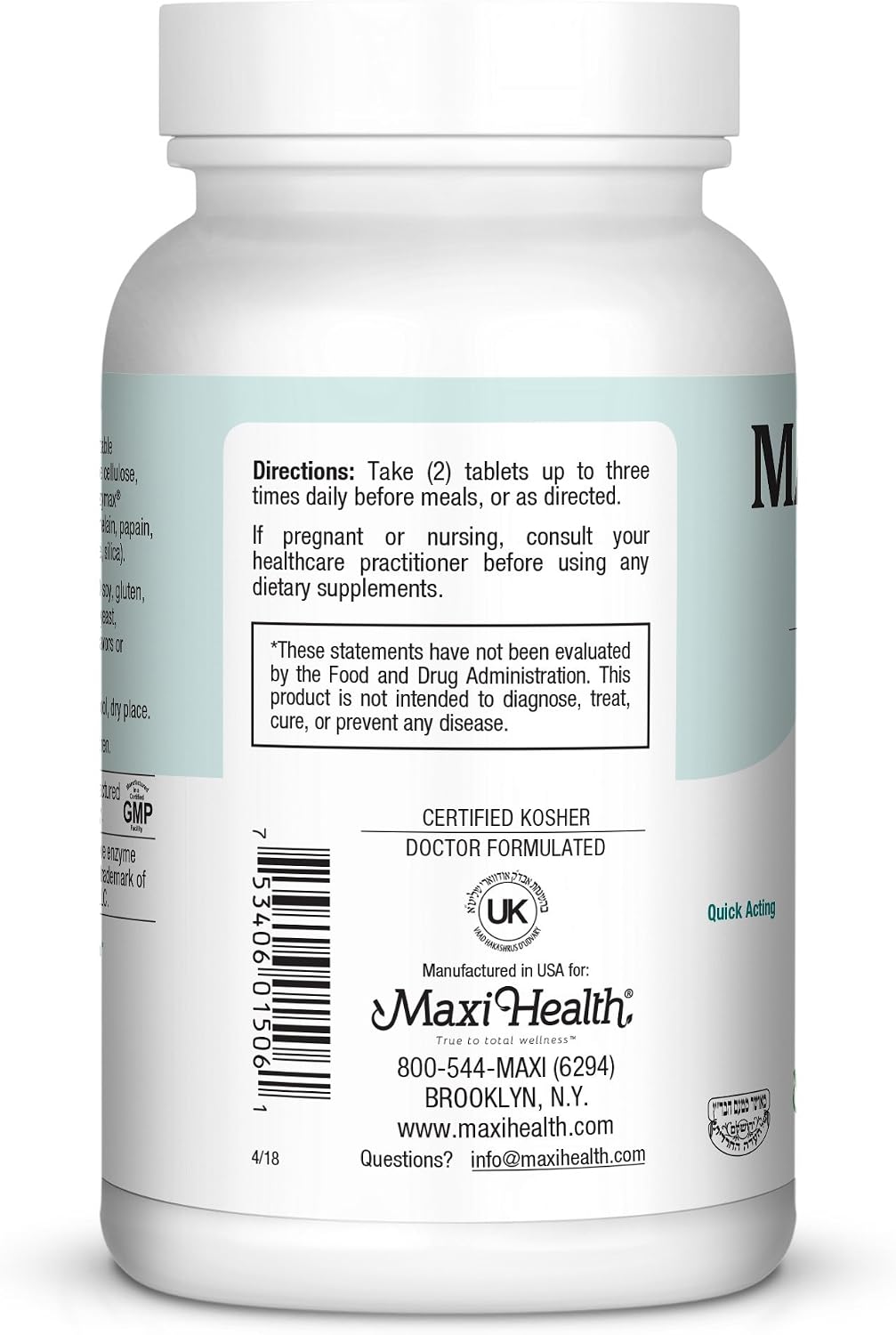 Maxi Health Stress Relief & Mood Support - 60 Tablets - görsel 4