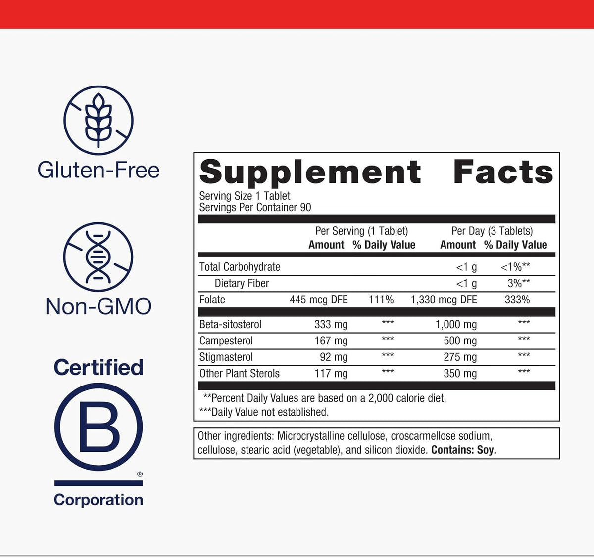 Metagenics Meta-Sitosterol 2.0 - Plant Sterol Complex with Beta-Sitosterol and Folate - 90 Tablets - görsel 4