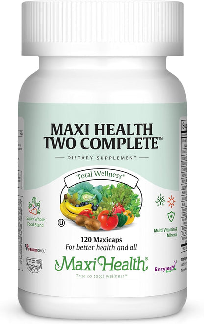 Maxi Health Multivitamins for Men and Women – Complete Daily Vitamins for Energy, Immune Function and Wellness Support – Kosher & Vegan Multivitamin – 60 Capsules