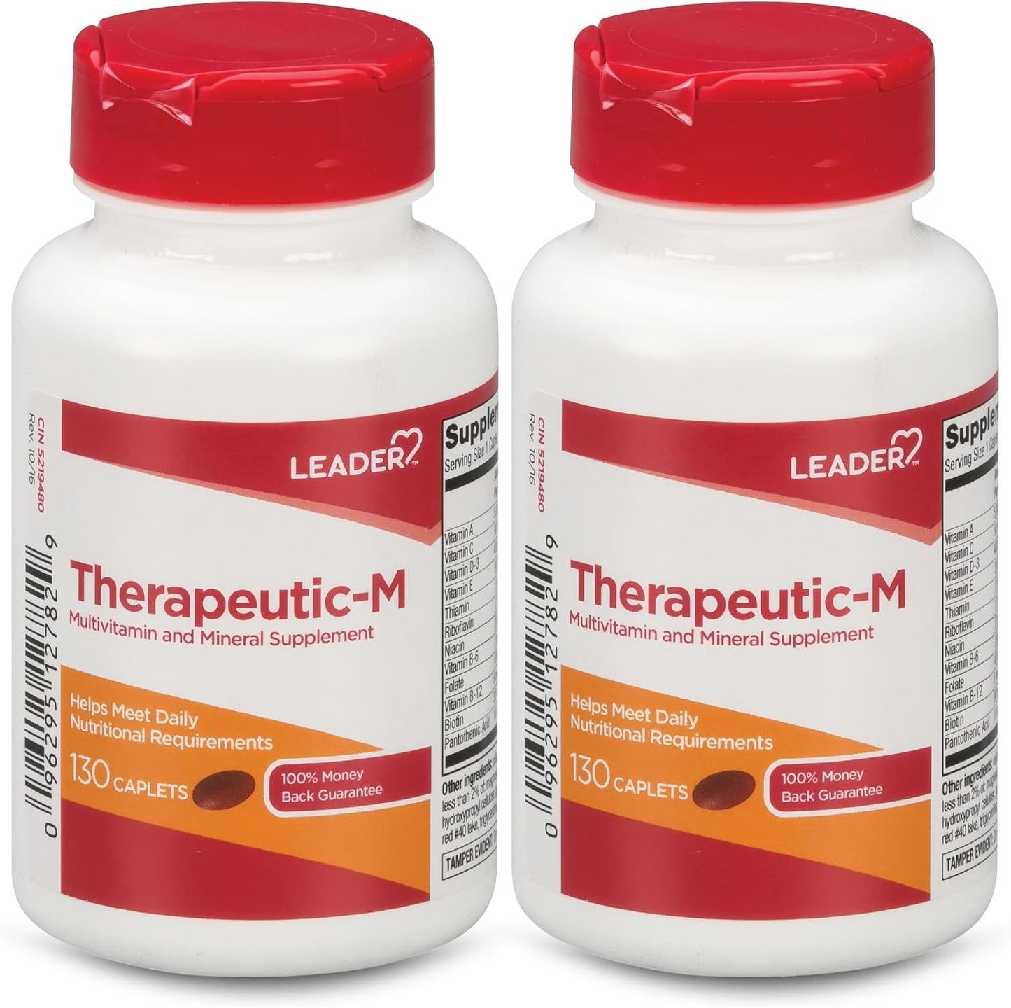 Leader Therapeutic-M Multi-Mineral Caplets – Comprehensive Daily Nutritional Support, 130 Caplets - görsel 1