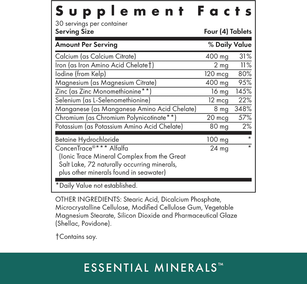 Michael's Health Naturopathic Programmes Essential Minerals - 120 Vegetarian Tablets - görsel 4