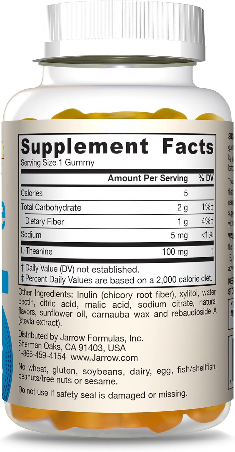 Jarrow Formulae Theanine 100 mg Gummies - Apple Flavoured - 60 Gummies - görsel 10