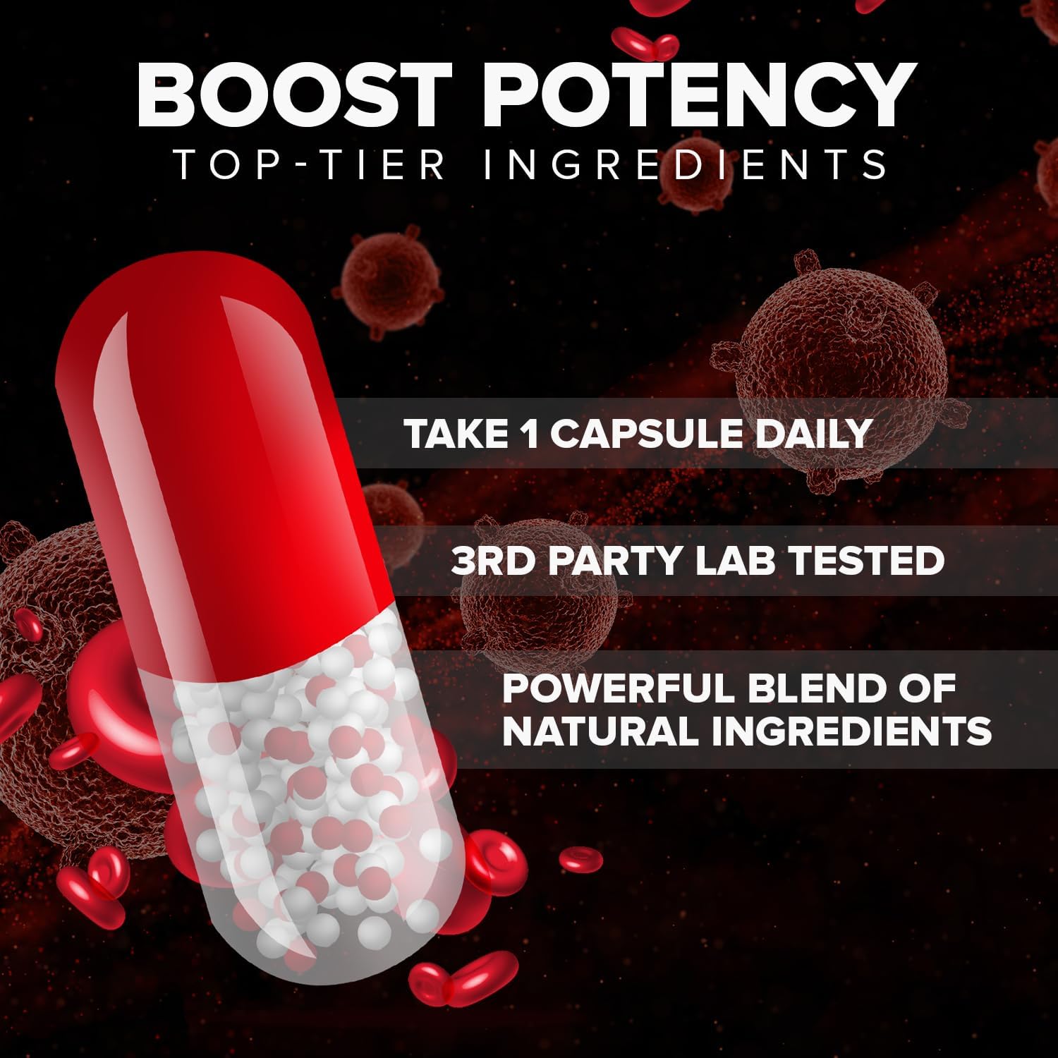 Vitaflow Capsules – Advanced Supplement, All-Natural Formula (2 Pack – 120 Capsules) - görsel 3