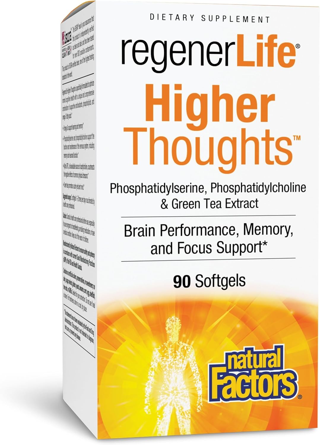 Natural Factors Higher Thoughts – Supports Cognitive and Cardiovascular Health – Fish Oil with EPA, DHA and More – 90 Softgels - görsel 1