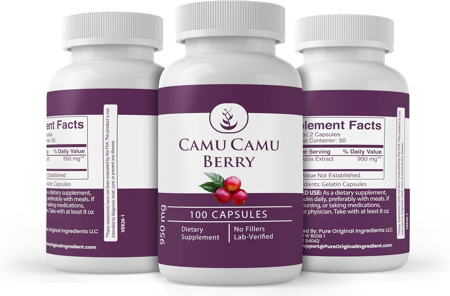 Pure Original Ingredients Camu Camu Berry, 100 Capsules - Pure, No Additives or Fillers - görsel 4
