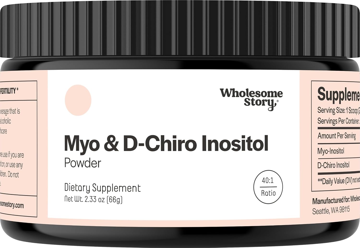 Wholesome Story Myo-Inositol & D-Chiro Inositol Supplement for Women – 40:1 Ratio, 30 Servings - görsel 9