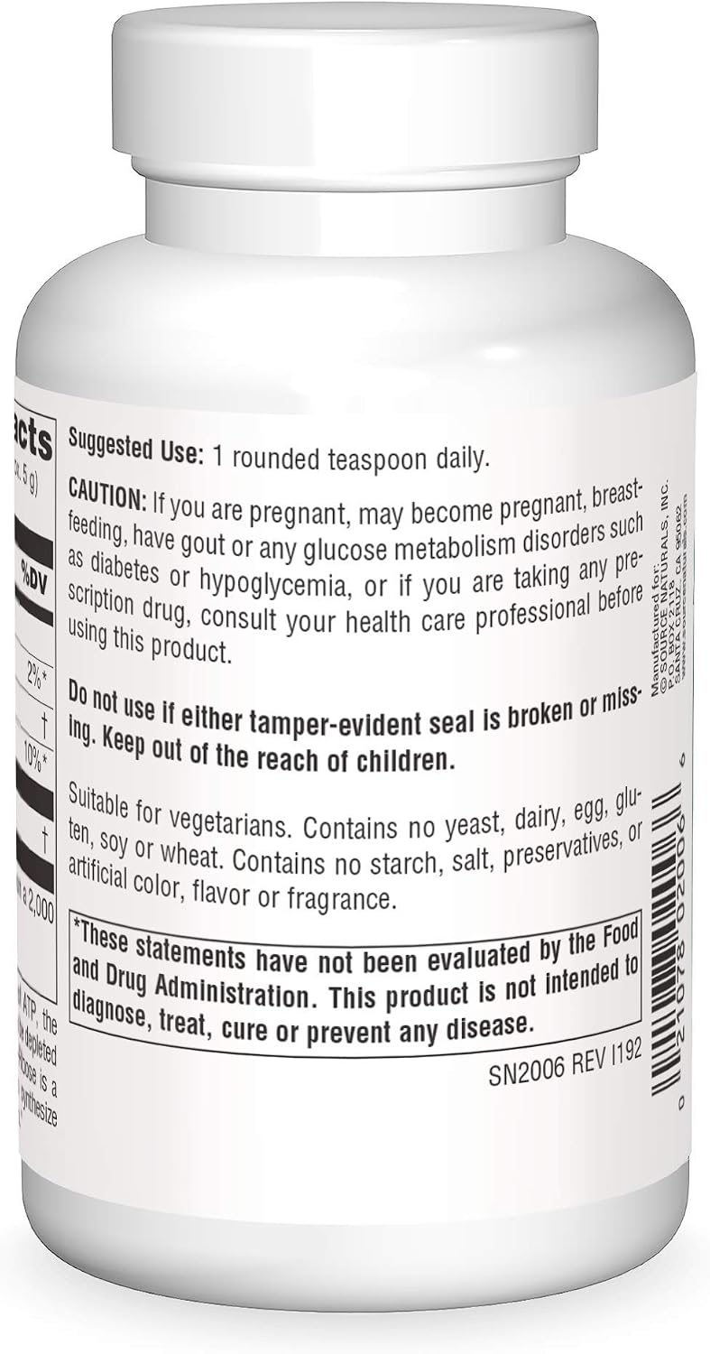Source Naturals D-Ribose Powder, 100g - Cellular Energy Support* - görsel 2