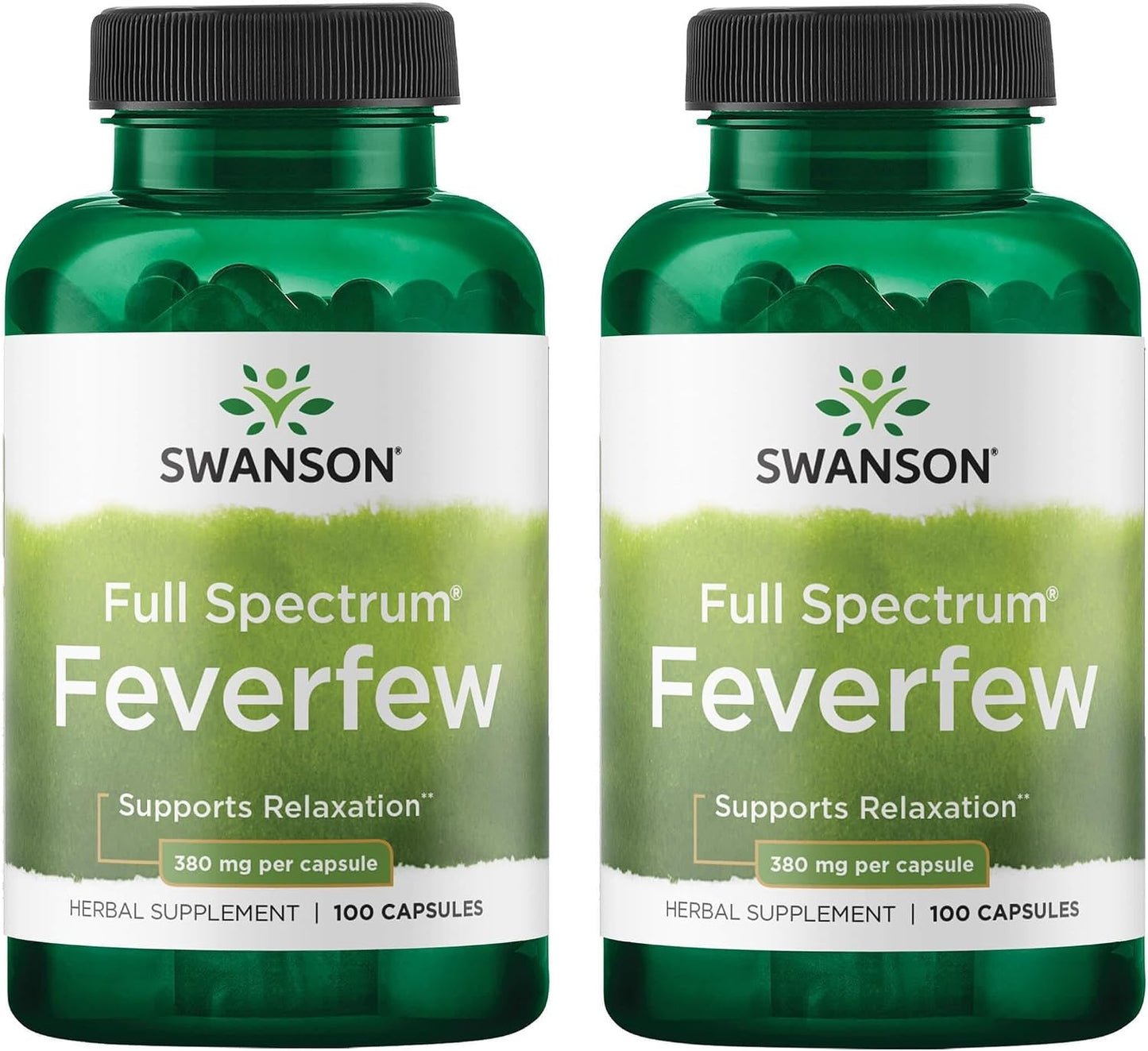 Swanson Feverfew 380mg – 200 Capsules (Twin Pack) - görsel 1