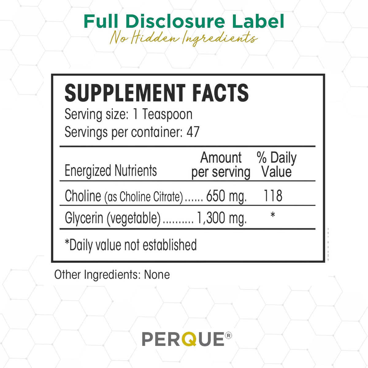 Perque Choline Citrate, 223 g - görsel 5