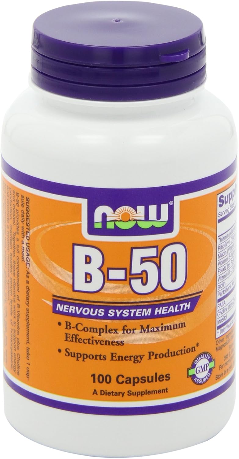 NOW B-50 Capsules, 100 Capsules (2-Pack) - görsel 7