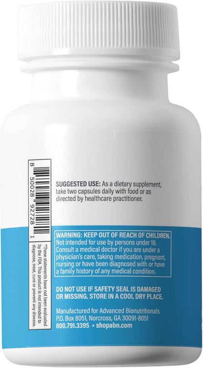 Advanced Bionutritionals Advanced Mitochondrial Formula – Food Supplement with Niacinamide, Quercetin, Resveratrol, Curcumin – 60 Tablets
