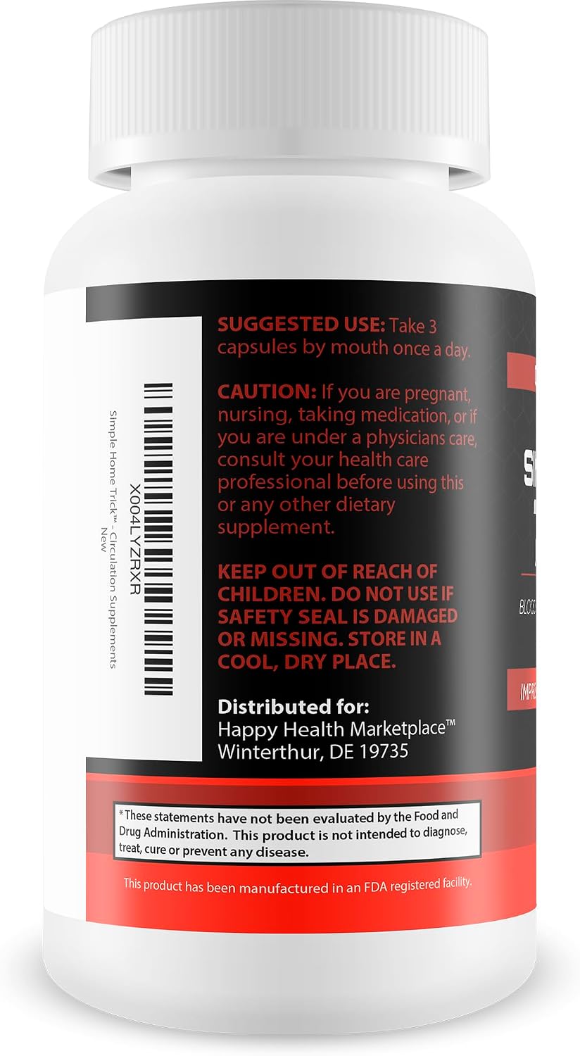 Simple Home Trick Men's Circulation Supplement – Improved Formula - görsel 3